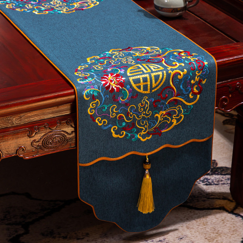 中式桌旗茶几桌布中国风茶桌垫布茶台布艺长条茶席垫子茶巾茶旗,居家布艺,桌旗,淘宝优惠券,粉丝福利购,淘宝优惠卷