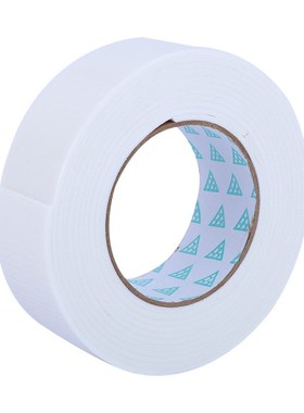 白色泡沫双面胶带泡棉胶高粘度胶条铝塑板广告KT板粘墙双面胶