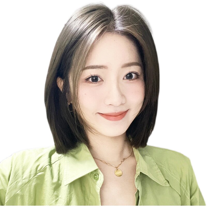 假发女短发真发全真人发网红透气波波头化疗光头专用假发套全头套