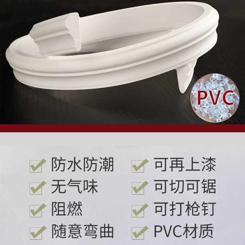 法式pvc软线条自粘客厅背景墙边框装饰条石膏线收边条玄关拱形条