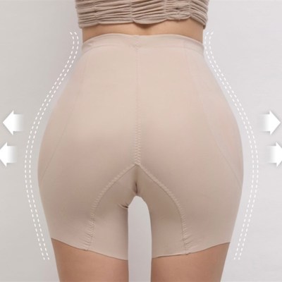 丰胯神器韩国提臀收腹丰臀丰胯一体无痕隐形防走光美体安全裤黑色