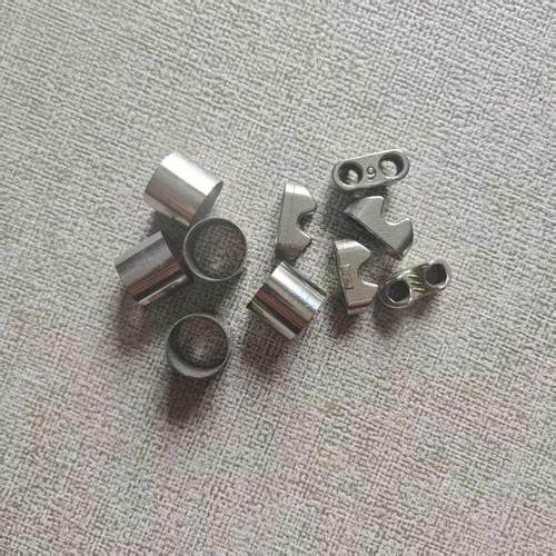 不锈钢丝羊角头双夹扣蝴蝶扣保险卸扣转环铝扣单项锁头螺丝紧固件