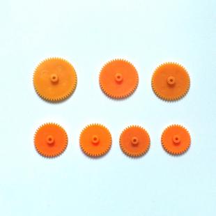 模型航车模制作零件 电机减速轴承传动配件 DIY软塑料齿轮 易安装
