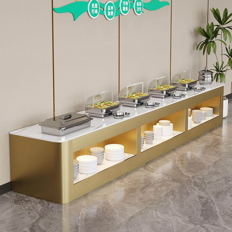 调料台商用自助餐台展示台餐厅布菲炉食物展示架餐饮店自助取餐台