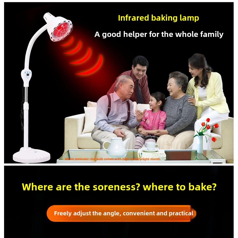 双头美容美发远红外理疗灯家用加热灯烘焙电烘焙灯专用加热灯红色