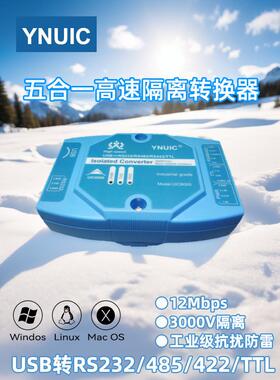 超高速隔离USB转485 422 232 TTL 波特率15Mbps 串口线工业转换器