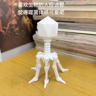 噬菌体模型关节可活动T4生物科学试验工具医学生礼物创意桌面摆件