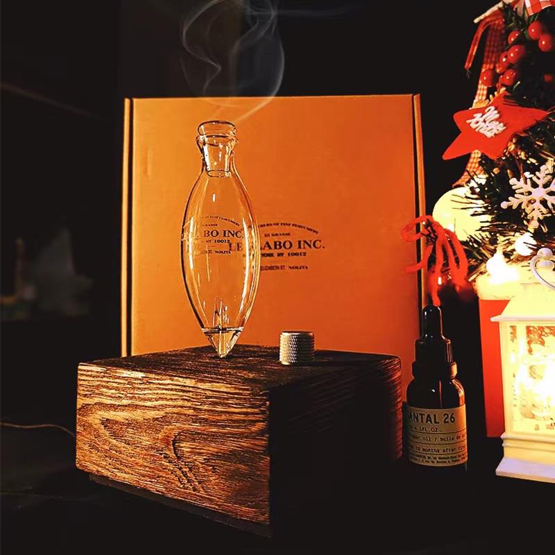 lelabo香薰机扩香器木质复古diffuser无水香薰扩香机纯精油冷香仪