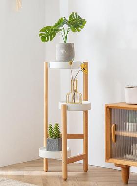 现代简约原创铁艺家居置物架阳台客厅入户落地摆件植物架花架室内