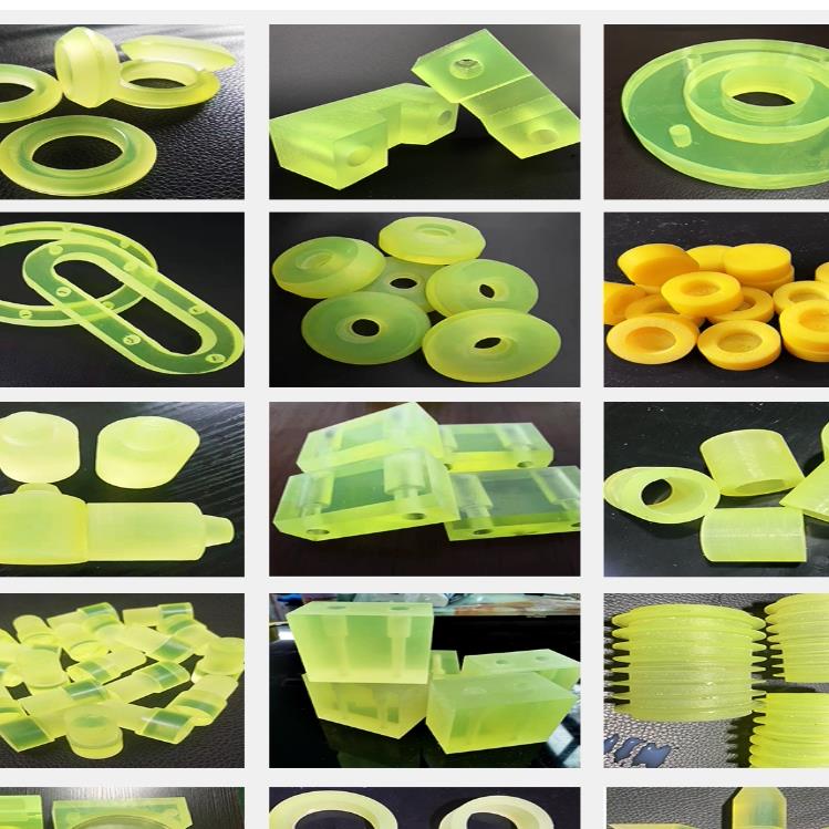 优力胶板聚氨酯加工定制耐磨pu棒牛筋板防撞缓冲块减震垫片圈开模