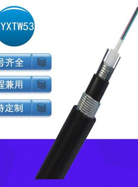 GYXTW53铠装中心束管式地埋光缆4/8/10/12芯单模室外G652D光纤线