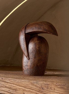 酒店民宿装饰氛围布置侘寂风花瓶摆件长条横柜展示柜软装设计搭配