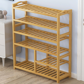 楠竹鞋 架子简易多层经济型客厅宿舍门口家用实木收纳置物架小鞋 柜