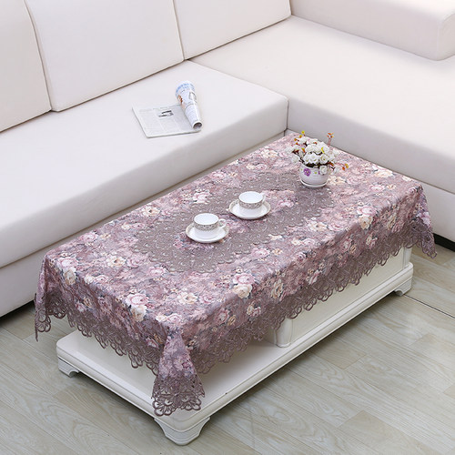 高档蕾丝布艺圆桌布正方台布茶几布椅套椅垫套装欧式田园桌旗桌垫