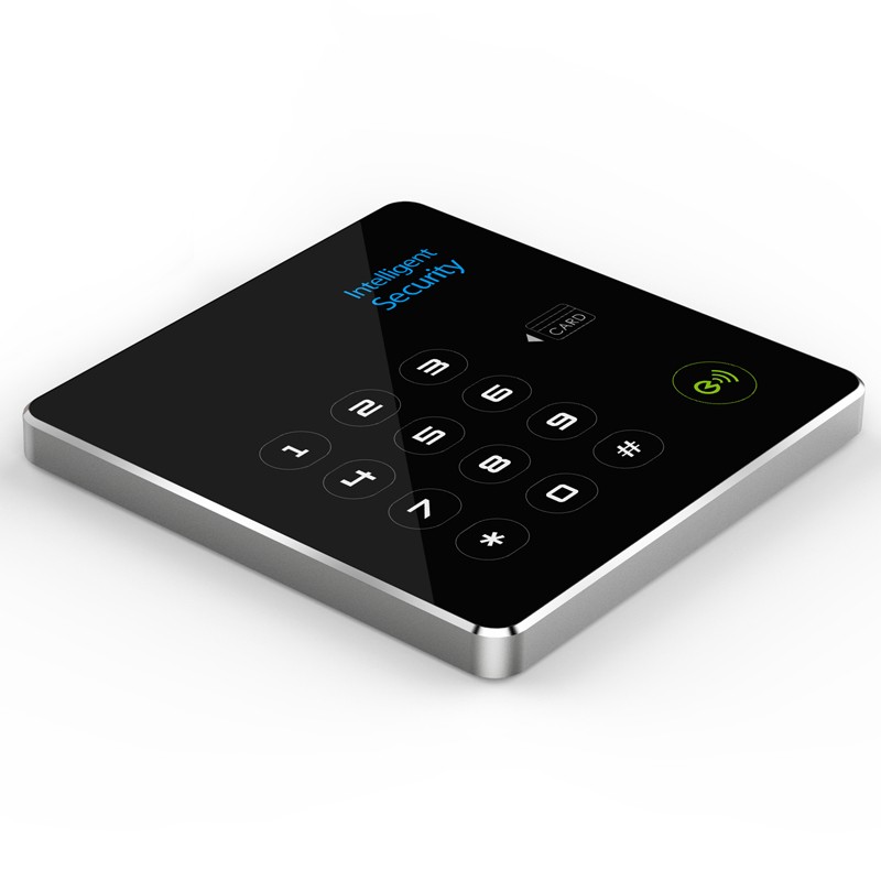 防止手机NFC复制  高端超薄金属外壳  WG26/34门禁IC卡密码读卡器