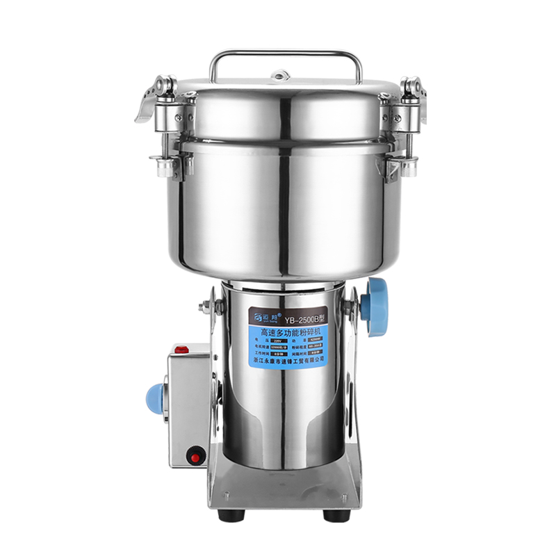 运邦粉碎机304不锈钢三七打粉机超细研磨机 商用五谷杂粮磨粉机