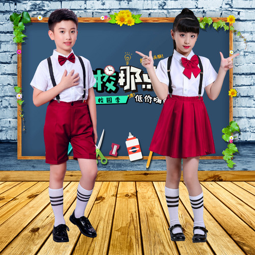 六一儿童大合唱服演出服女男童小学生幼儿合唱团诗歌朗诵表演服装