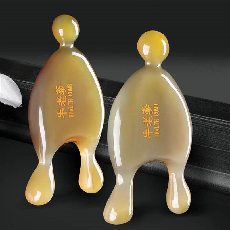 牛老爹鼻刮天然牛角眼部按摩眼周经络刮鼻器头部鼻梁子脸部拨筋棒