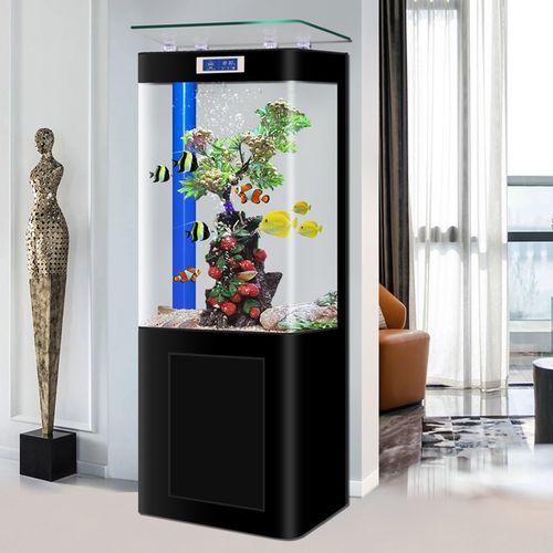 新款鱼缸客厅家用立式底过滤中小型方缸一体成型生态免换水水族箱