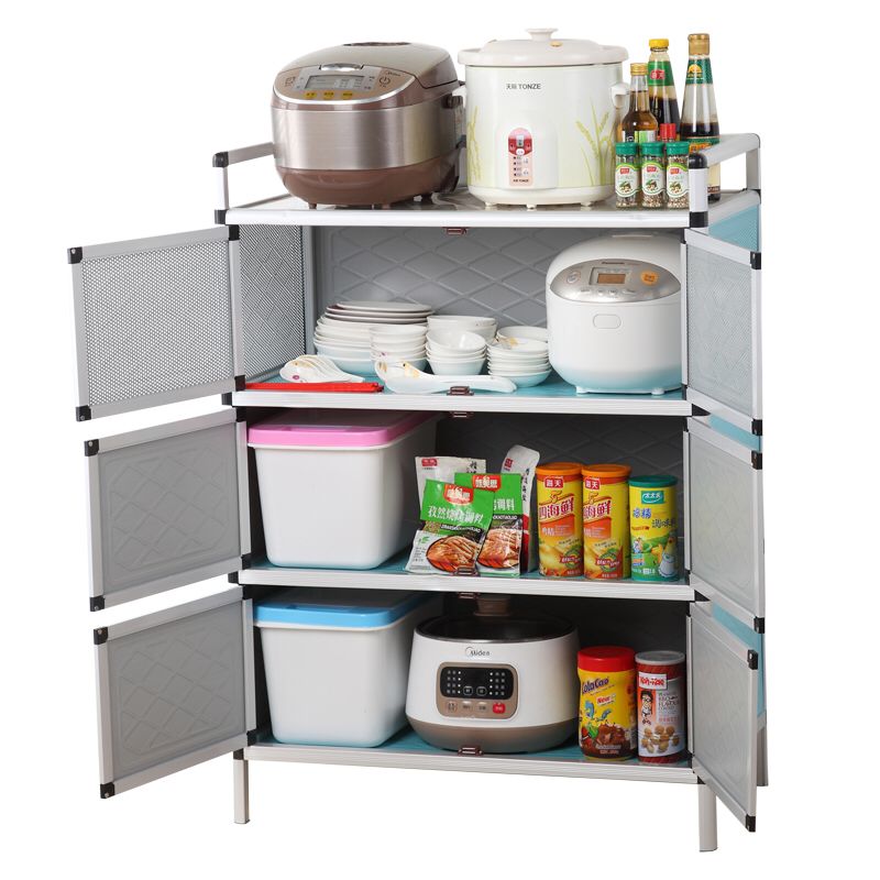 碗柜家用置物柜简易放碗盘剩菜柜多功能橱柜厨房收纳柜储物柜子