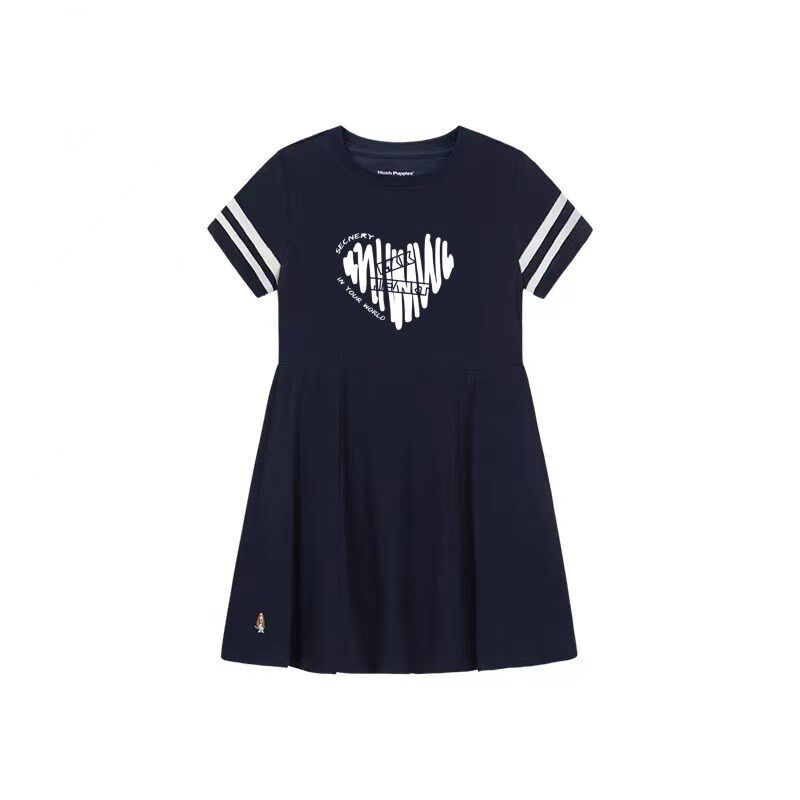 胖女童连衣裙夏中大童加肥加大裙子胖女孩大码宽松中长裙60-160斤