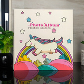 18寸宝宝粘贴式 相册本影集覆膜趣味儿童旅行记念记录成长创意相薄