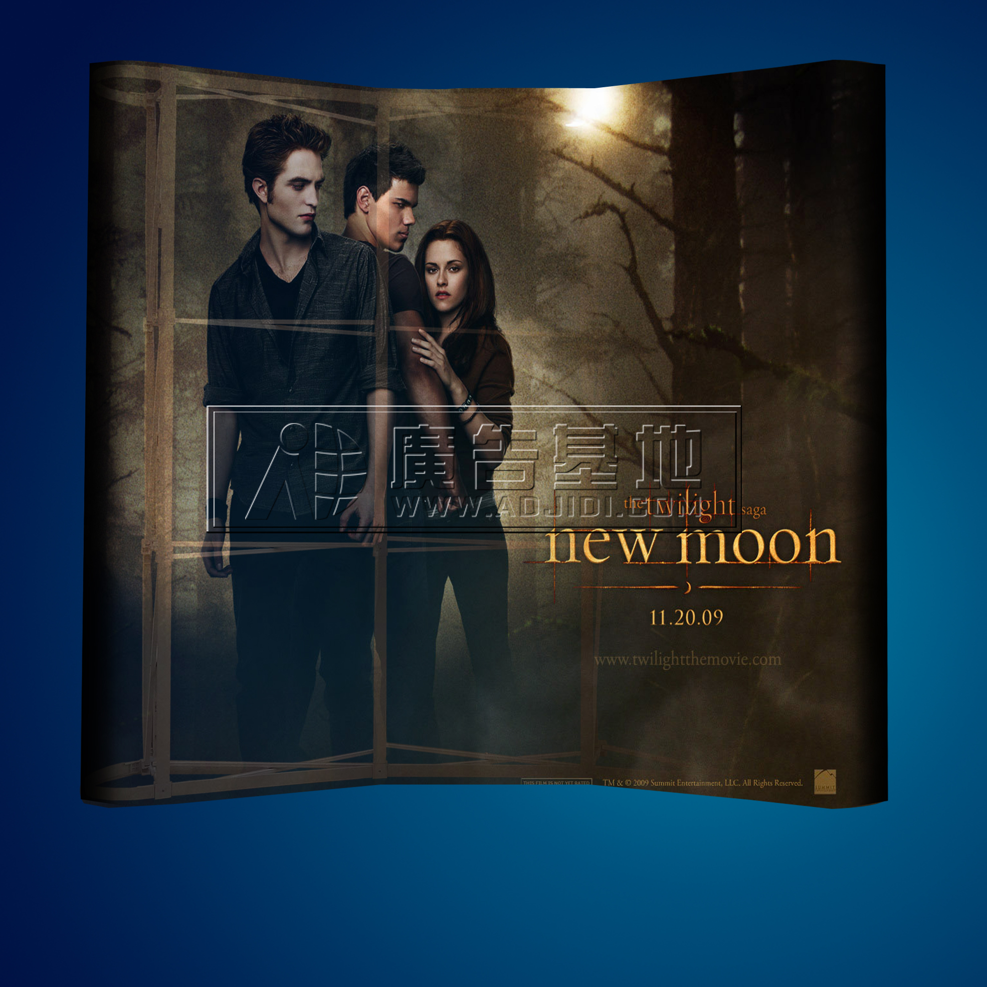 弧形拉网展架弧形背景墙铝合金支撑架拉网折叠展示架弧形展架支架