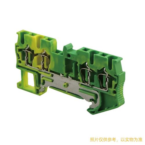 接线端子排弹簧端子RST2.5FO-PE双进双出接地型导轨组合自锁端子