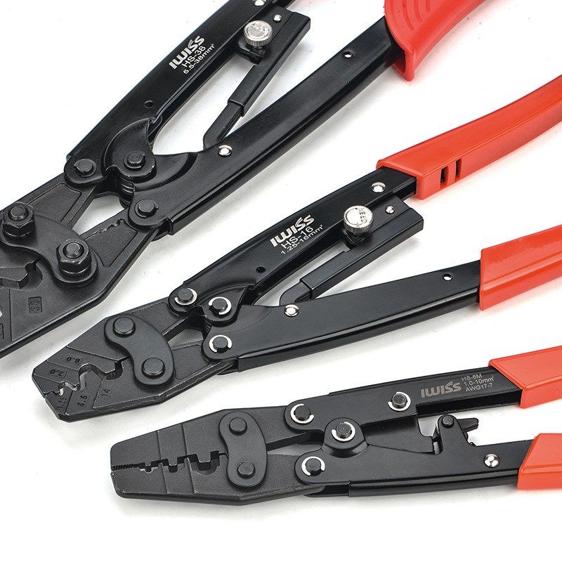 棘轮式裸端子压线钳 铜鼻子线鼻子OT UT RNB SC压接钳HS-8 HS-16