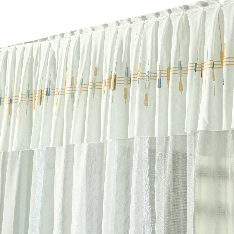 CB#新款印花三开门落地宫廷蚊帐1.5m1.8m2.2m2m米床家用蚊帐,床上用品,蚊帐,淘宝优惠券,粉丝福利购,淘宝优惠卷