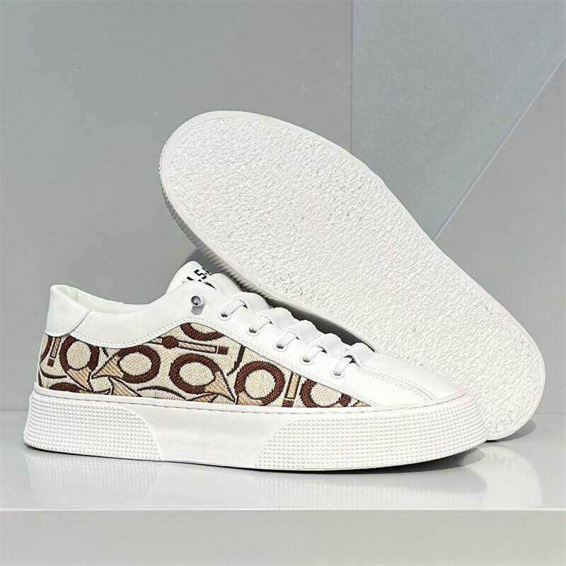 极速欧洲站刺绣印花板鞋2026春夏季新款透气布面懒人一脚蹬休闲男