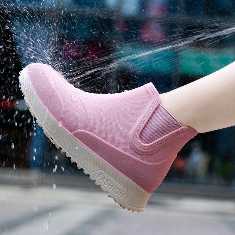 极速时尚雨鞋女款2026新款春季成人防水防滑短筒雨靴外穿软底水鞋
