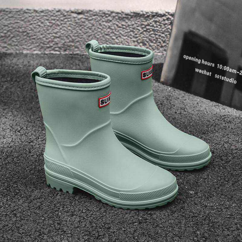 极速日系百搭女款雨鞋2026新款时尚中筒水鞋厨房洗车工作防滑雨靴