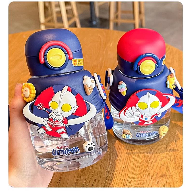 极速奥特曼水杯儿童吸管杯