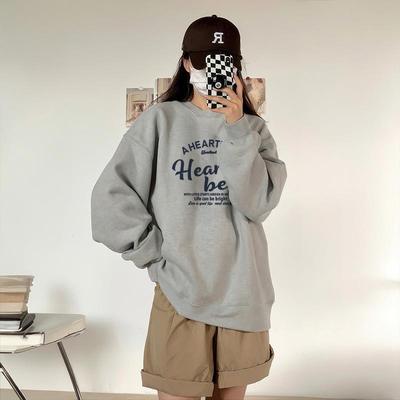 新品藏蓝色女款卫衣圆领20