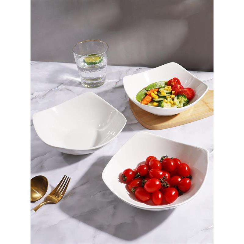 四角盘子菜盘家用简约陶瓷