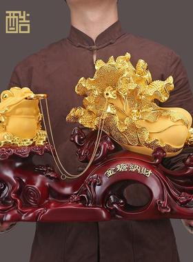 招财金蟾百财摆件玉白菜客