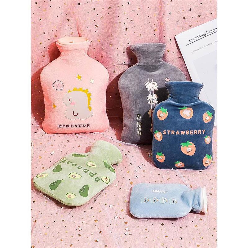 热水袋注水大号毛绒可爱暖