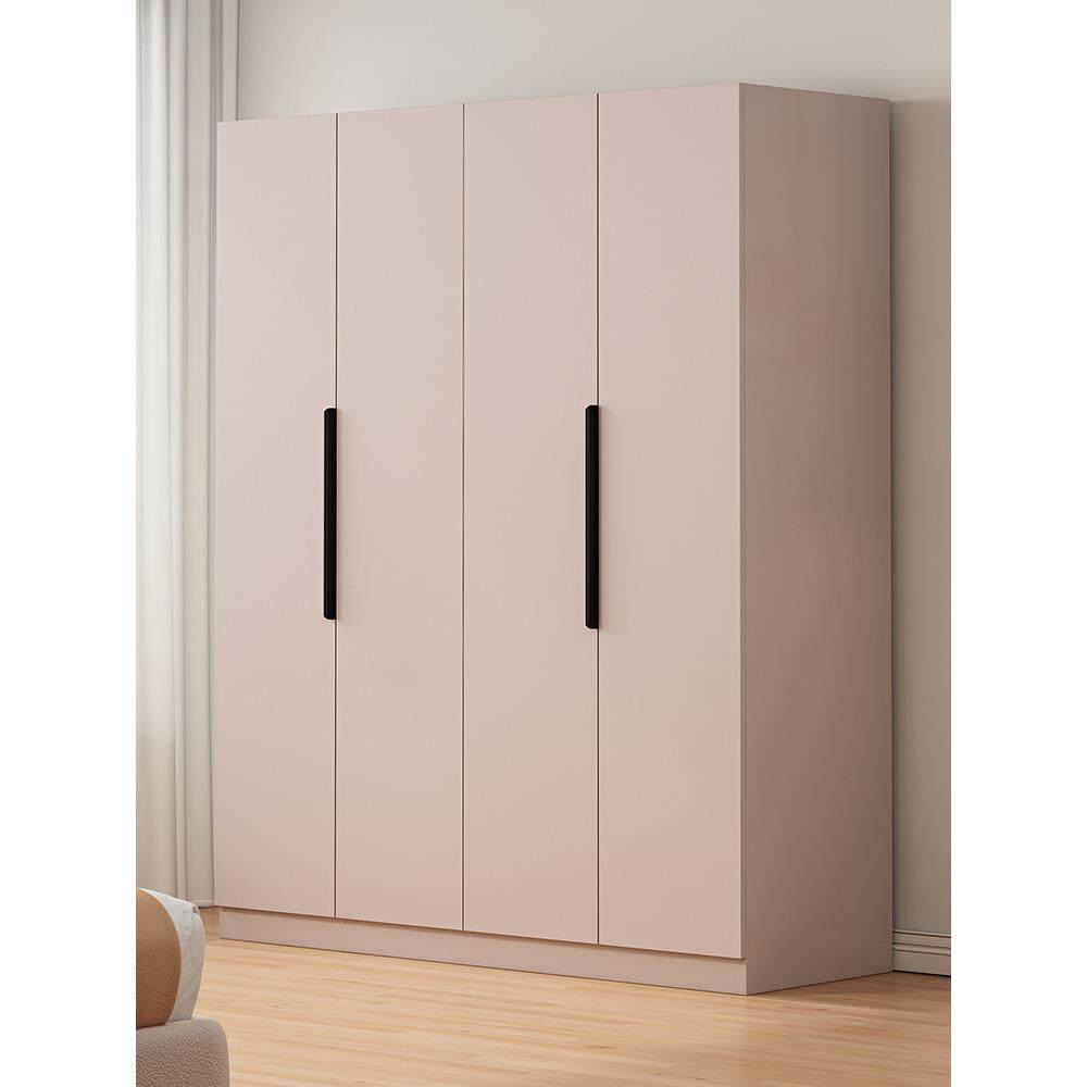 实木衣柜家用卧室储物柜子出租房小衣柜经济实用型对开门新款衣橱