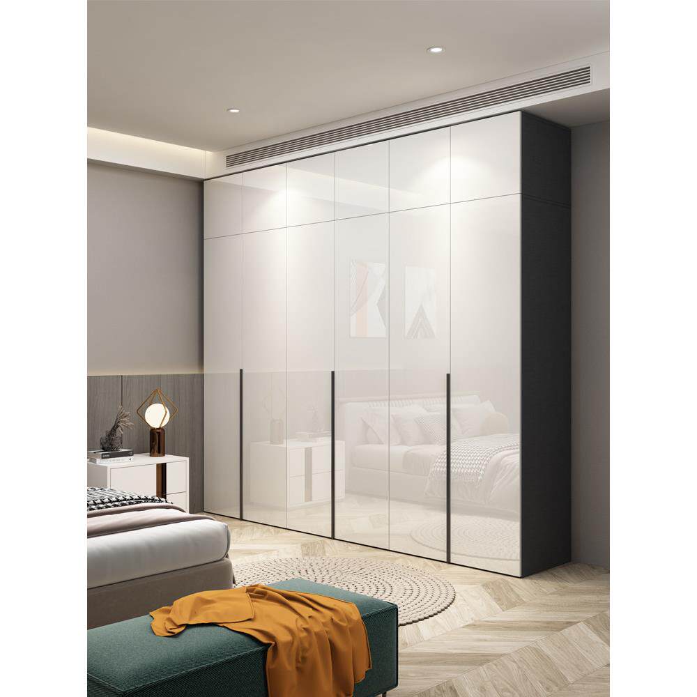 轻型豪华衣柜简单现代卧室家庭橱柜组合八门衣柜小公寓出租环保大