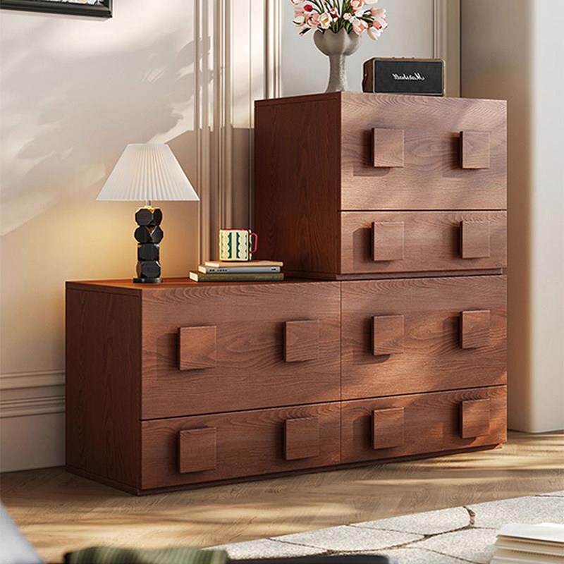 中古风实木卡门柜斗柜客厅收纳柜电视机柜玄关柜组合柜卧室床头柜