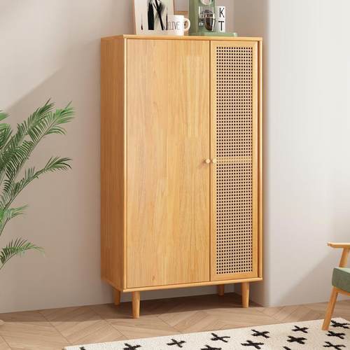 北欧实木家政柜收纳柜洞洞板保洁收纳柜书柜衣柜家用阳台拖把柜
