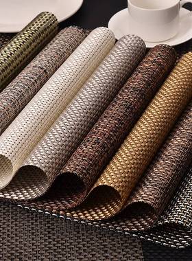 餐垫欧美PVC家居垫placemat酒店西餐厅用家居桌垫tablemat野炊