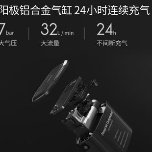通 车载泵汽车用车胎冲打加气泵大功率12V便携式 家用两用