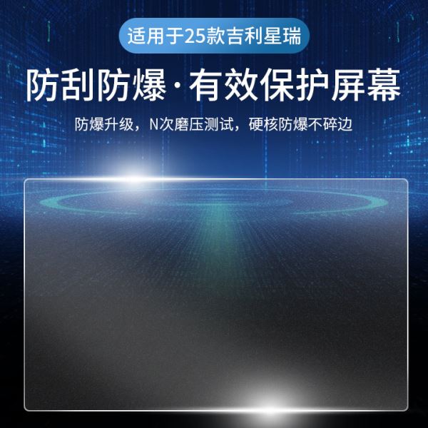 适用25款吉利星瑞仪表导航屏幕钢化膜内饰保护膜中控贴膜改装配件