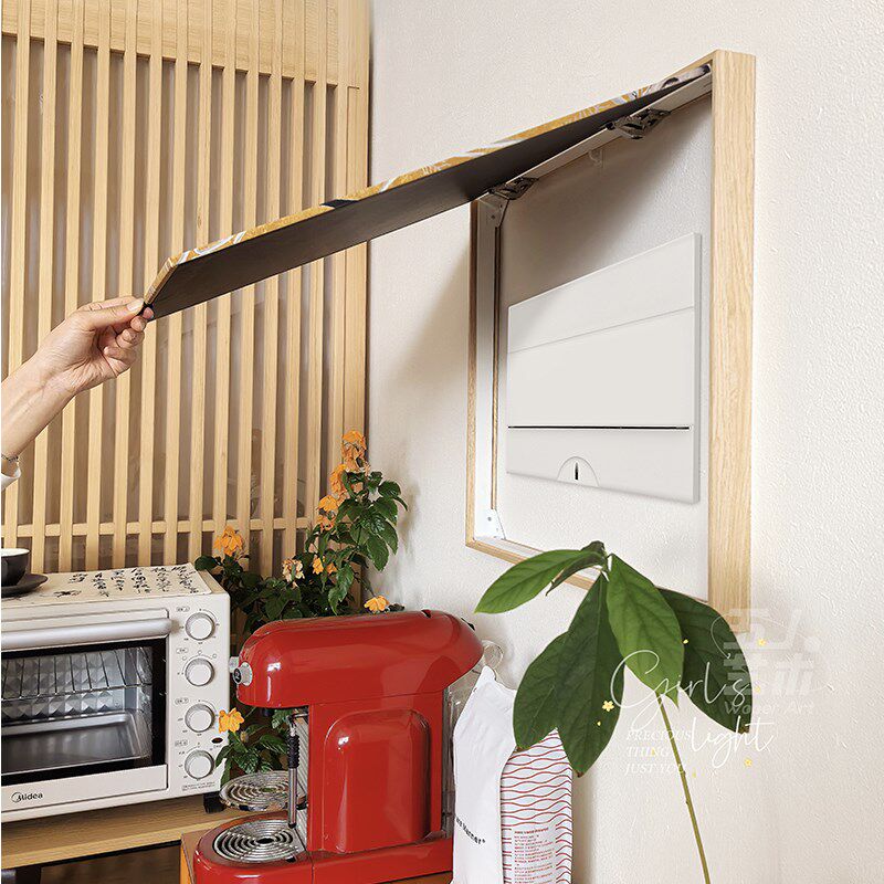 《花鸟册》原木风电表箱装饰画奶油配电箱遮挡P挂画地暖分水器盖,家居饰品,电表箱装饰画,淘宝优惠券,粉丝福利购,淘宝优惠卷