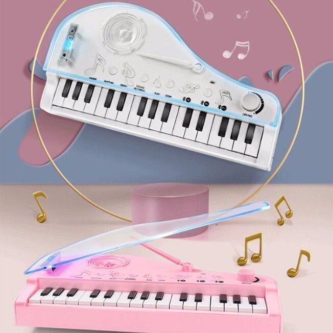 迷你口袋钢琴儿童女孩o初学者可弹D奏音乐玩具宝宝多功能小钢琴充