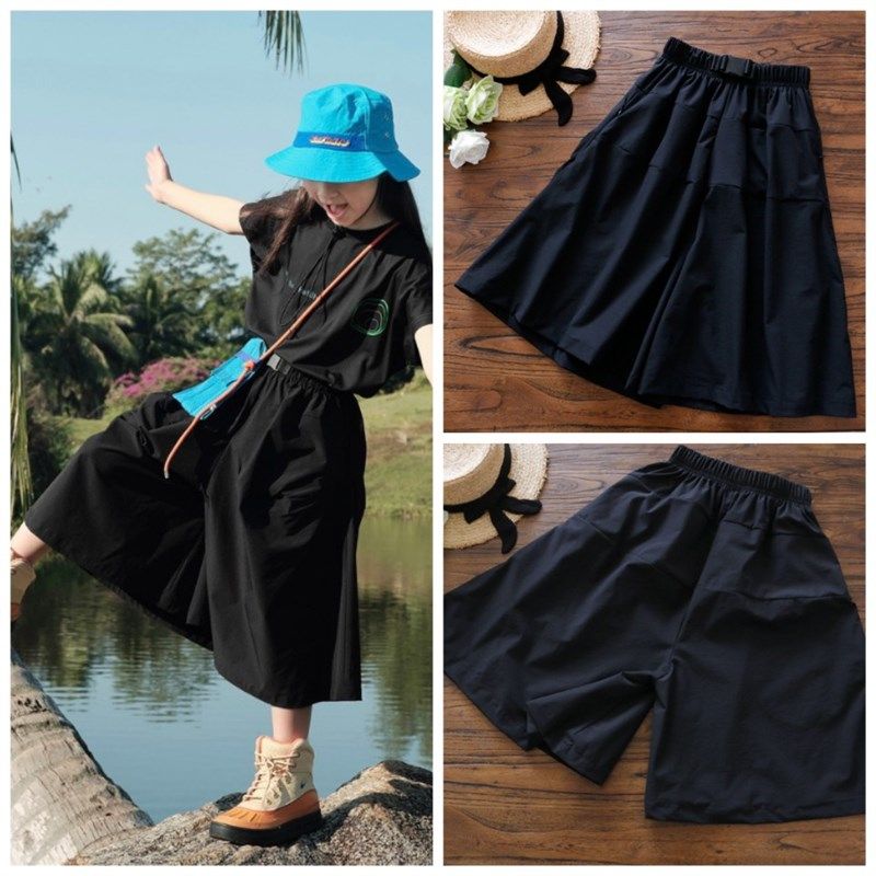 巨好看 超级显瘦裤裙 女童速干裙裤 夏季儿童薄款裤子百搭阔腿裤