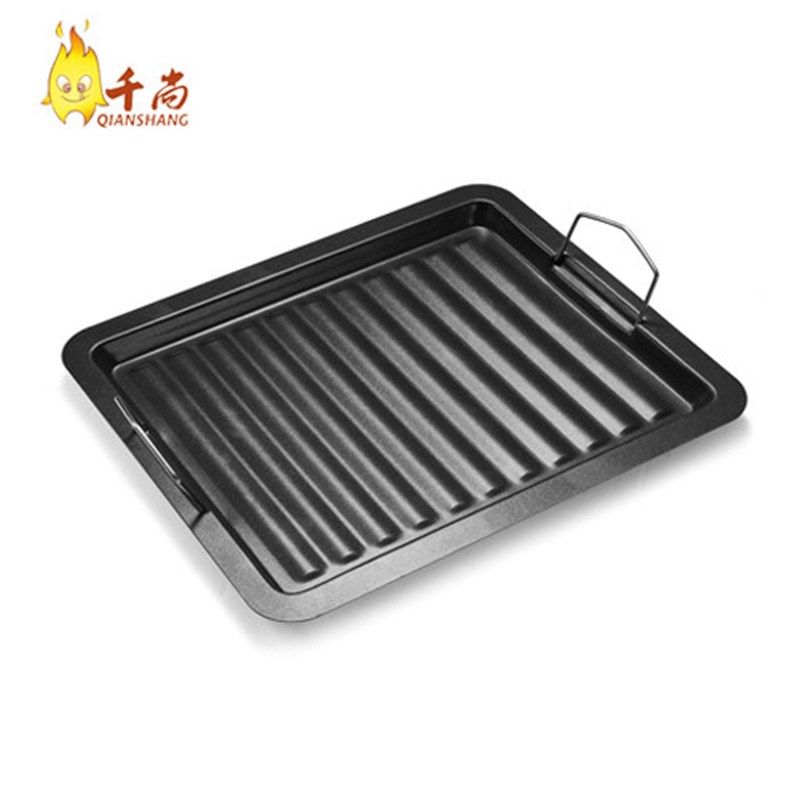 家用户外烧烤盘加厚大号煎盘木炭烤盘不粘盘烧烤工具用品配件