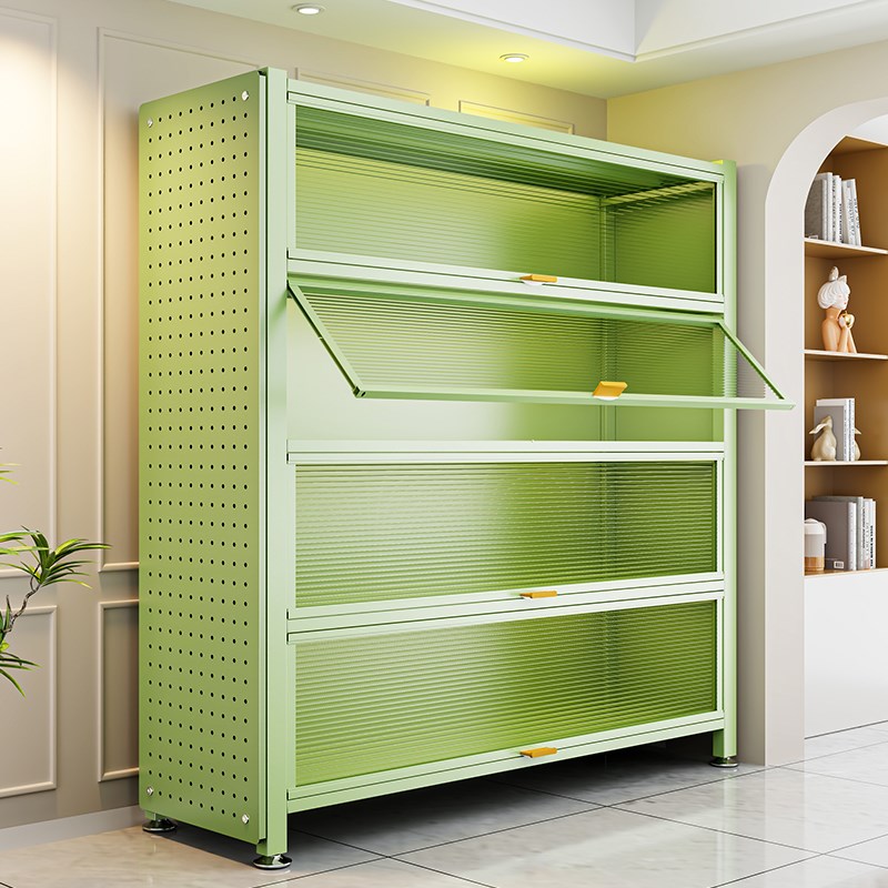 家用收纳柜多层置物架客厅阳台杂物间落地整理架书架厨房储物柜子